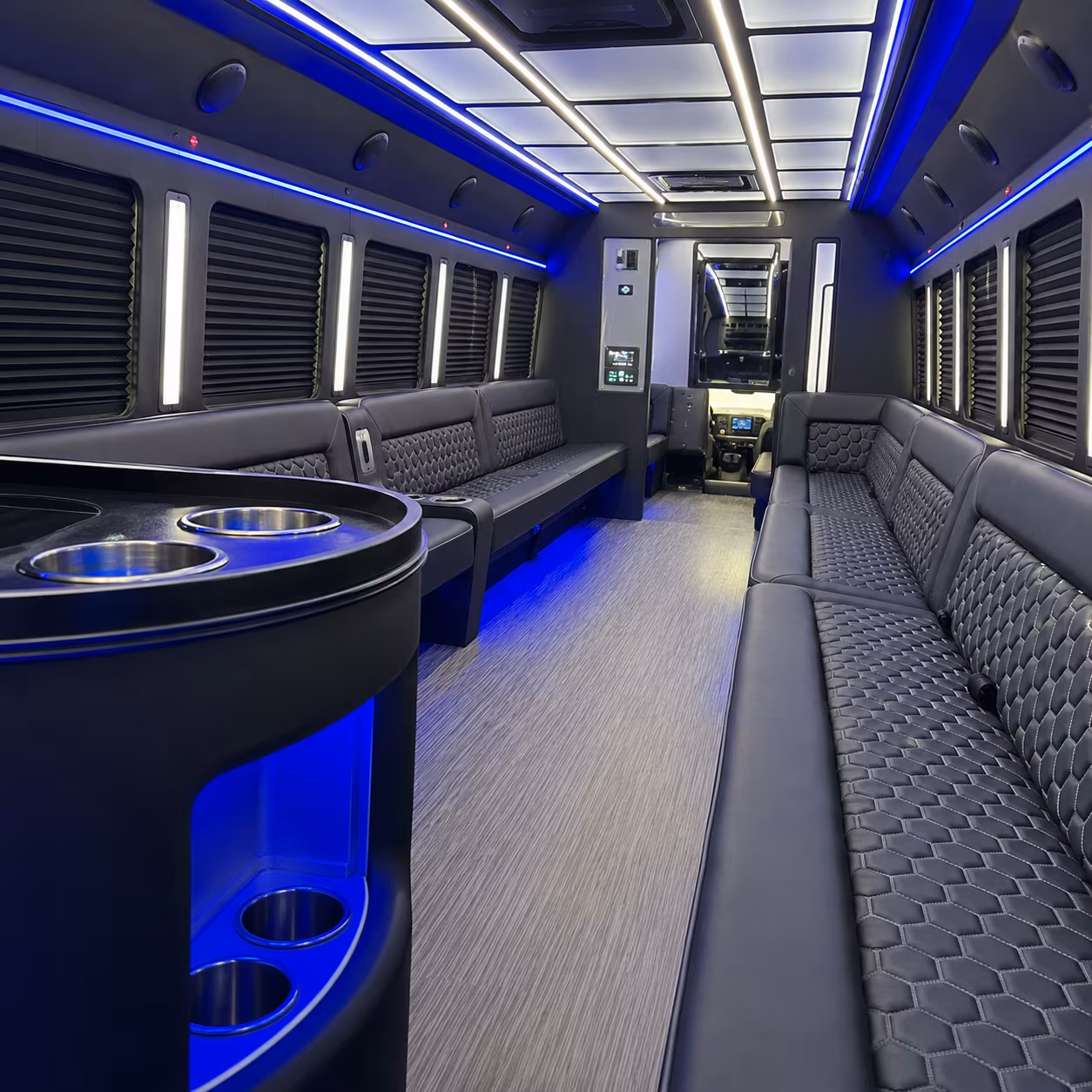 marysville party bus rental interior