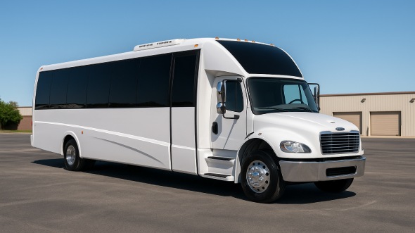 Exterior of Charter Bus Company Marysville's 18 Passenger Minibus in Marysville