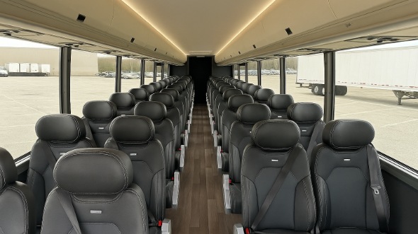 Interior of Charter Bus Company Marysville's 30 Passenger Minibus in Marysville