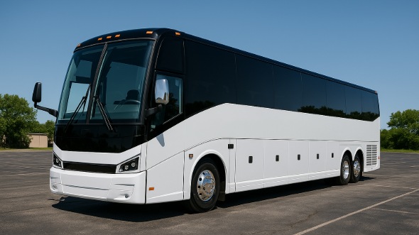 Exterior of Charter Bus Company Marysville's 55 Passenger Charter Bus in Marysville