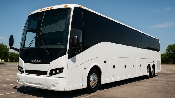 Exterior of Charter Bus Company Spokane's 56 Passenger Charter Bus in Spokane