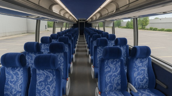 marysville 50 passenger charter bus inside