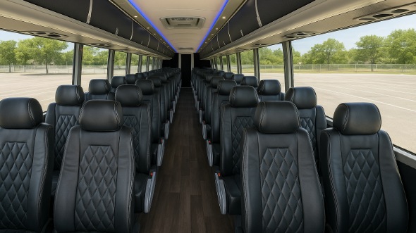 marysville 54 passenger charter bus inside