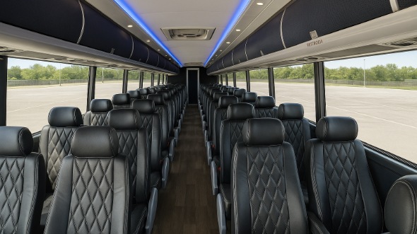 marysville 55 passenger charter bus inside