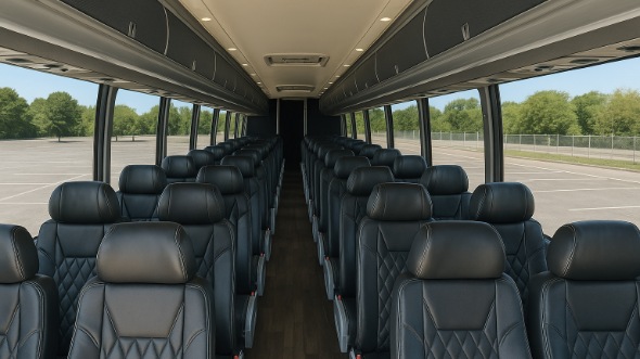 marysville 56 passenger charter bus inside
