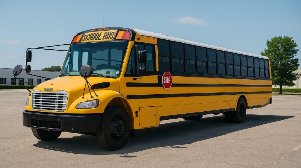 Exterior of Charter Bus Company Marysville's School Bus in Marysville